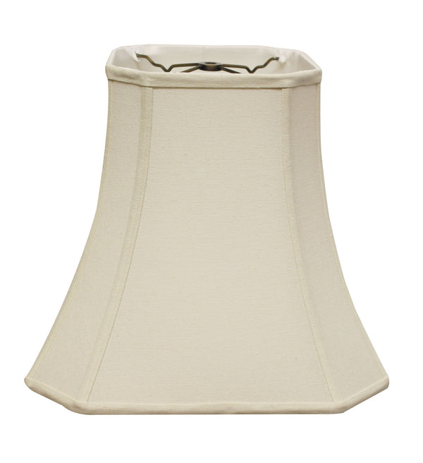 Homeroots 14" Inherent Slanted Square Bell Linen Lampshade  Linen 469674