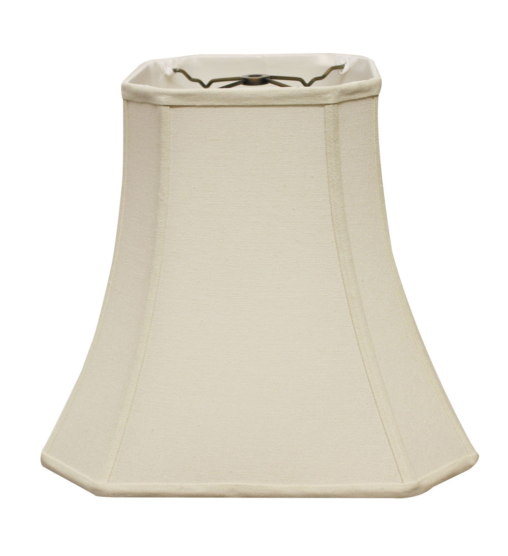 Homeroots 14" Inherent Slanted Square Bell Linen Lampshade  Linen 469674