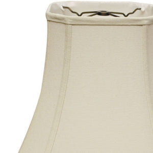 Homeroots 14" Inherent Slanted Square Bell Linen Lampshade  Linen 469674