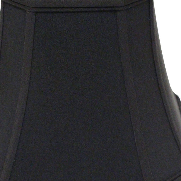 Homeroots 16" Black With Bronze Lining Slanted Square Bell No Slub Lampshade  No Slub Innsbruck 469679
