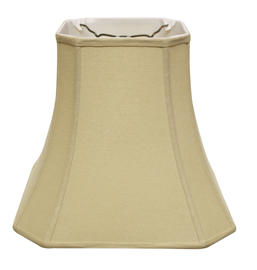 Homeroots 16" Inherent Slanted Square Bell Linen Lampshade  Linen 469684