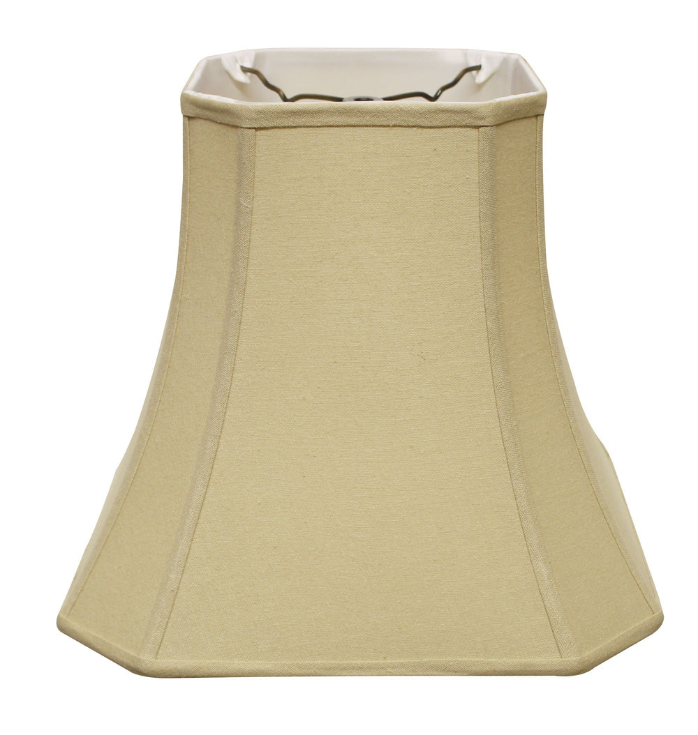 Homeroots 16" Inherent Slanted Square Bell Linen Lampshade  Linen 469684