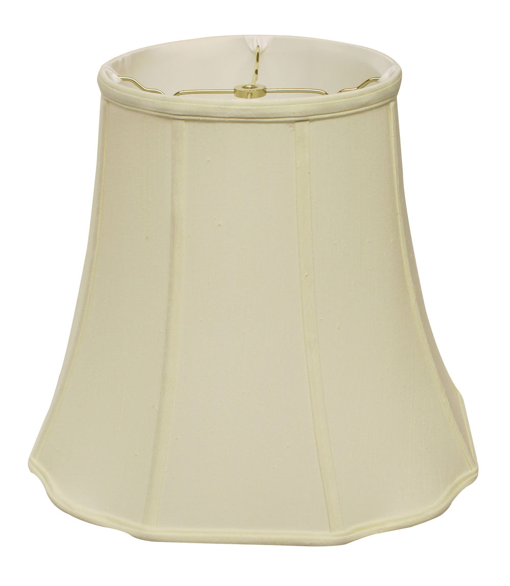 Homeroots 14" Ivory Premium Octagon Monay Shantung Lampshade  Monay Shantung Silk 469706