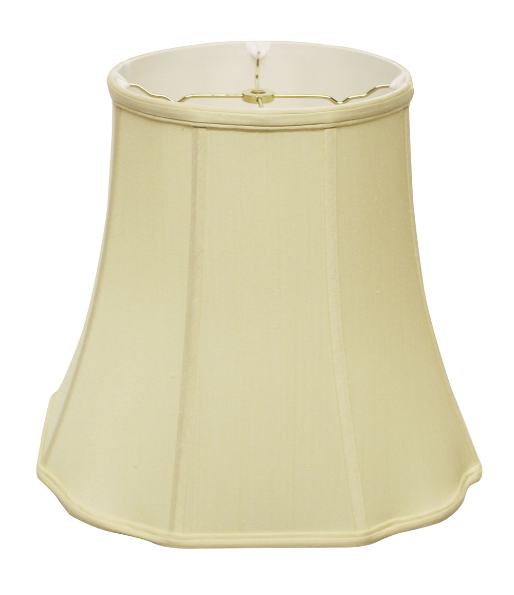 Homeroots 16" Antique White Premium Octagon Monay Shantung Lampshade  Monay Shantung Silk 469708