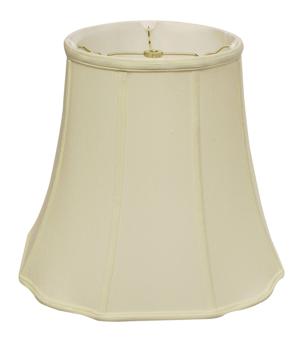 Homeroots 16" Ivory Premium Octagon Monay Shantung Lampshade  Monay Shantung Silk 469709