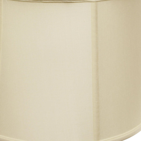 Homeroots 13" Ivory Throwback Drum Pongee Silk Lampshade  Pongee Silk 469743