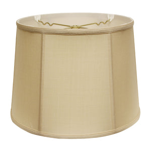 Homeroots 13" Inherent Throwback Drum Pongee Silk Lampshade  Pongee Silk 469744