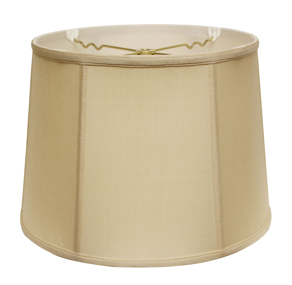 Homeroots 17" Inherent Throwback Drum Pongee Silk Lampshade  Pongee Silk 469758