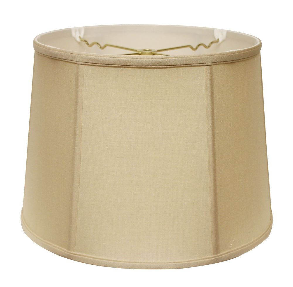 Homeroots 17" Inherent Throwback Drum Pongee Silk Lampshade  Pongee Silk 469758