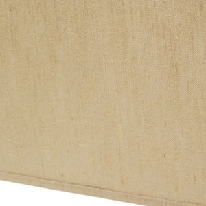 Homeroots 14" Golden Fiber Throwback Rectangle Burlap Lampshade  Burlap 469770