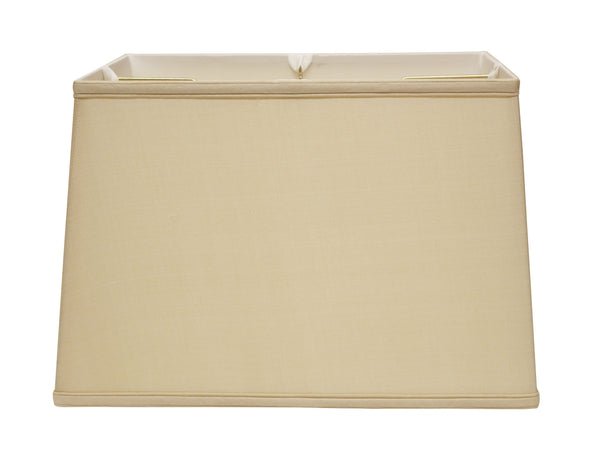 Homeroots 14" Inherent Throwback Rectangle Pongee Silk Lampshade  Pongee Silk 469772