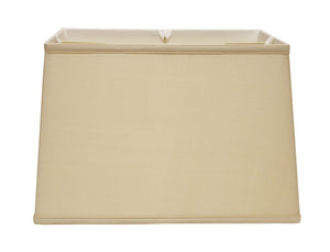 Homeroots 14" Inherent Throwback Rectangle Pongee Silk Lampshade  Pongee Silk 469772