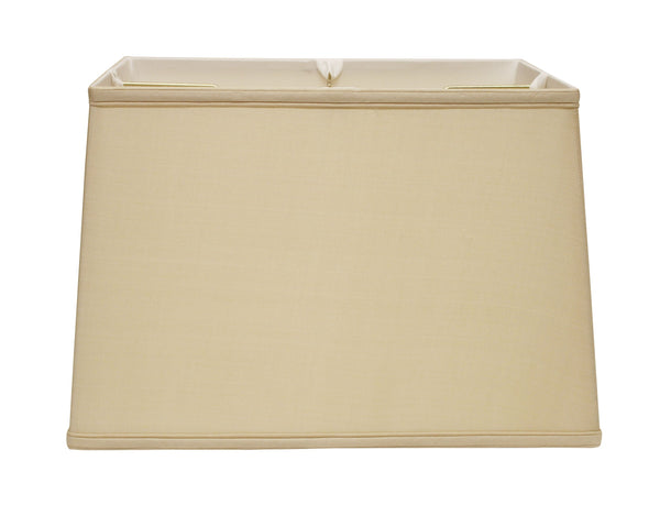 Homeroots 14" Inherent Throwback Rectangle Pongee Silk Lampshade  Pongee Silk 469772