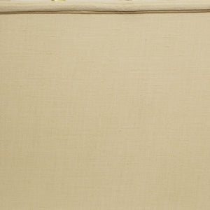 Homeroots 14" Pale Brown Throwback Rectangle Linen Lampshade  Linen 469775