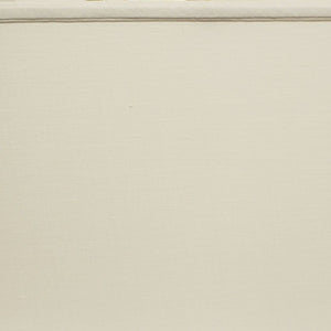 Homeroots 14" White Throwback Rectangle Linen Lampshade  Linen 469776