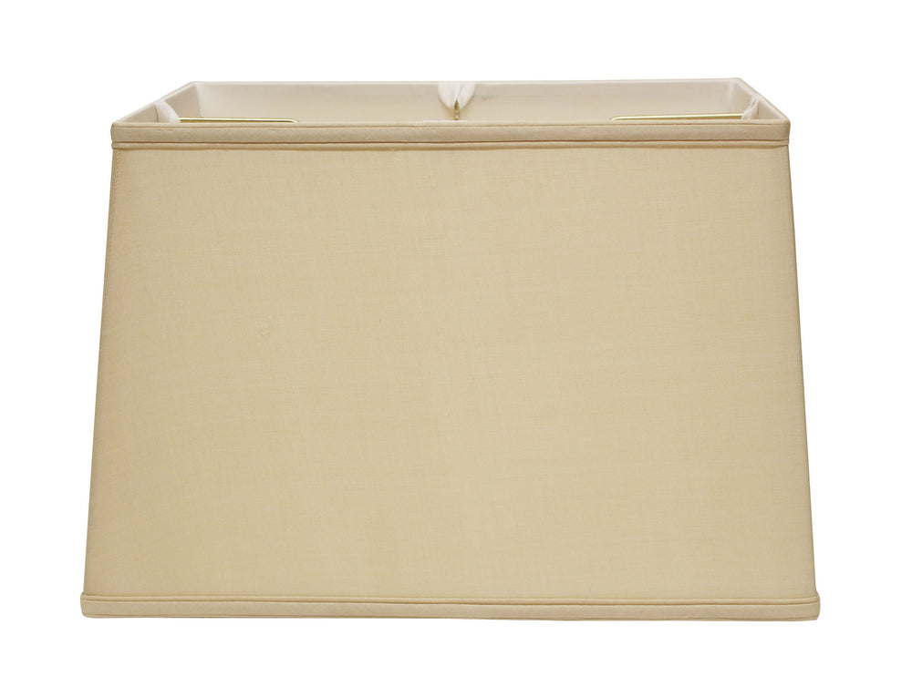 Homeroots 16" Inherent Throwback Rectangle Pongee Silk Lampshade  Pongee Silk 469779