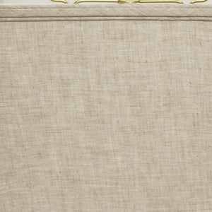 Homeroots 16" Cream Throwback Rectangle Linen Lampshade  Linen 469780