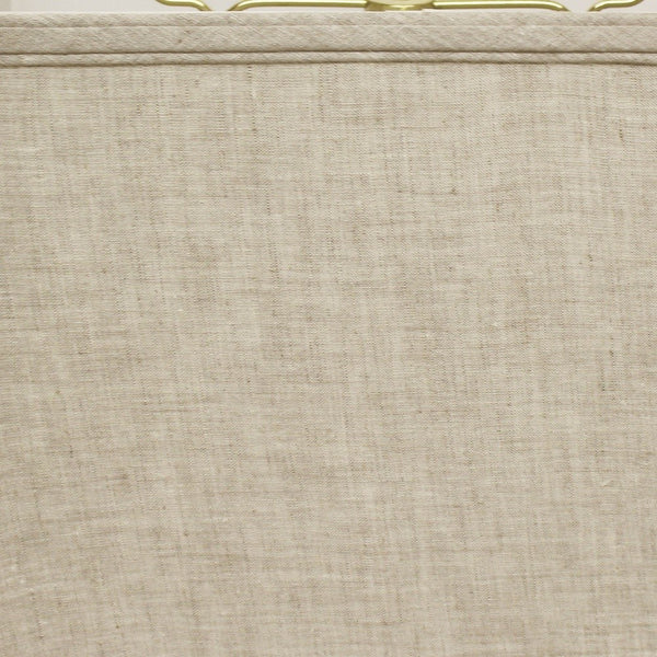 Homeroots 16" Cream Throwback Rectangle Linen Lampshade  Linen 469780