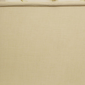 Homeroots 16" Pale Brown Throwback Rectangle Linen Lampshade  Linen 469782