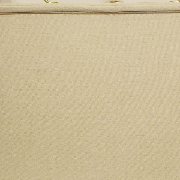 Homeroots 16" Pale Brown Throwback Rectangle Linen Lampshade  Linen 469782