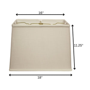 HomeRoots Vanilla Linen Lamp Shade – Elegant Mid-Century Design for Home Lighting in Living Rooms & Bedrooms 469788