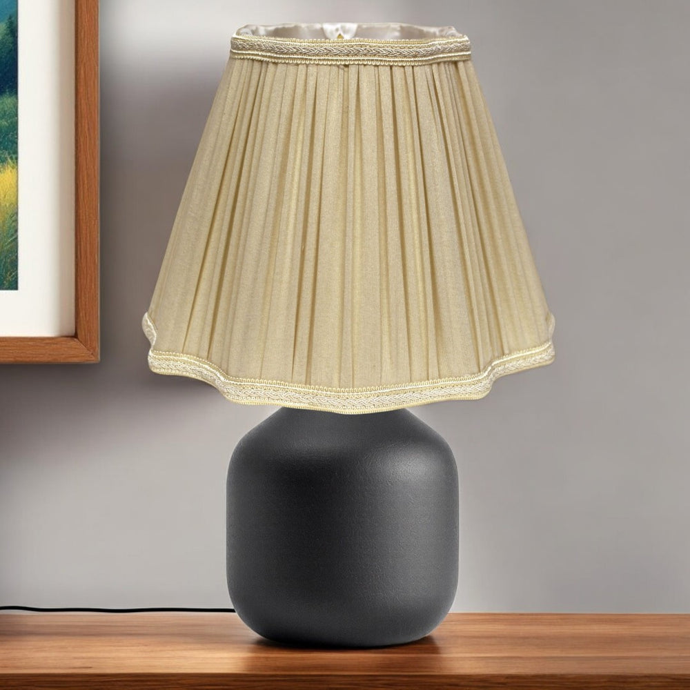 HomeRoots Taupe Shantung Silk Square Lamp Shade - Elegant Light Fixture for Cozy, Modern, and Timeless Spaces 469795