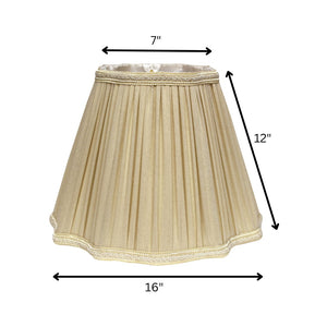 HomeRoots Taupe Shantung Silk Square Lamp Shade - Elegant Light Fixture for Cozy, Modern, and Timeless Spaces 469795