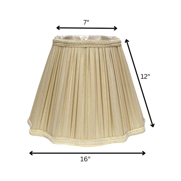 HomeRoots Taupe Shantung Silk Square Lamp Shade - Elegant Light Fixture for Cozy, Modern, and Timeless Spaces 469795