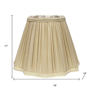 HomeRoots Taupe Shantung Silk Square Lamp Shade - Elevate Your Space with Elegant Warmth and Modern Charm! 469796