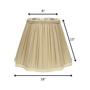 HomeRoots Taupe Shantung Silk Square Lamp Shade - Elevate Your Space with Elegant Warmth and Modern Charm! 469796