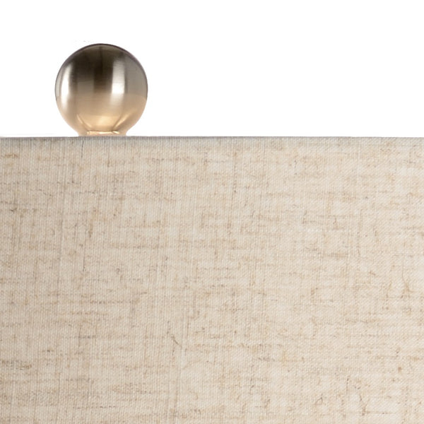 Wildwood Marina Ice Table Lamp — 24" Coastal-Textured Glazed Ceramic With Rope Motif & Brushed Nickel Base 46980