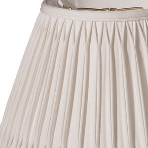 Homeroots 12" Cream Slanted Bell Smocked Shantung Lampshade – Elegant Softback Design For Timeless Decor  Shantung Silk 469812