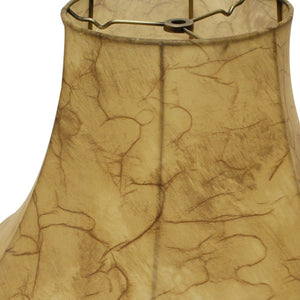 Homeroots 20" Antique Parchment Slanted Softback Lampshade  Parchment 469827