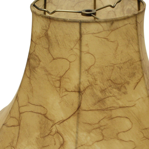 Homeroots 20" Antique Parchment Slanted Softback Lampshade  Parchment 469827