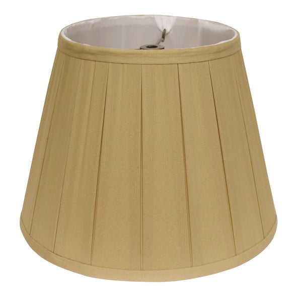 Homeroots 16" Primrose Slanted Crimped Box Shantung Lampshade  Shantung Silk 469850