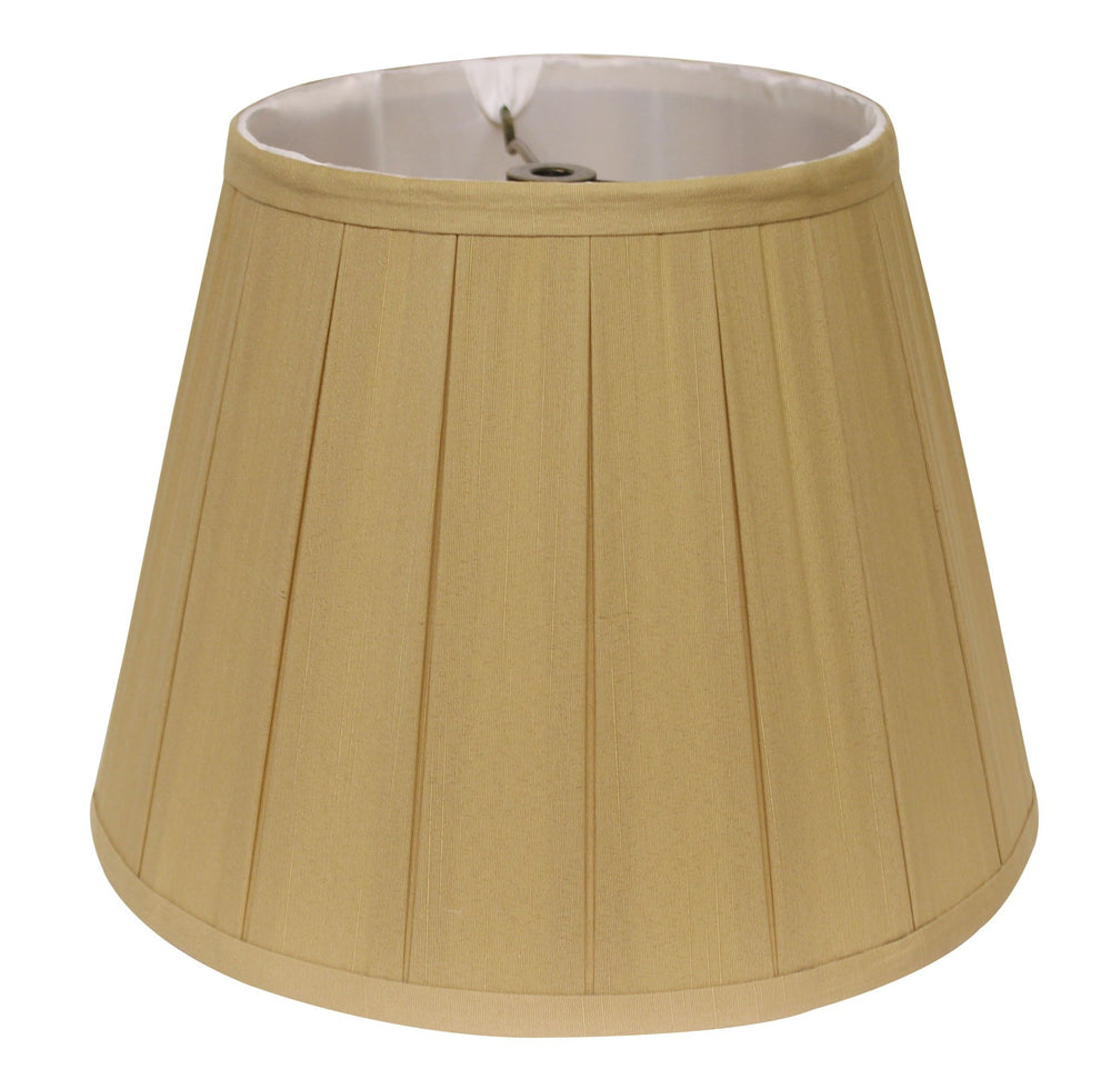 Homeroots 16" Primrose Slanted Crimped Box Shantung Lampshade  Shantung Silk 469850