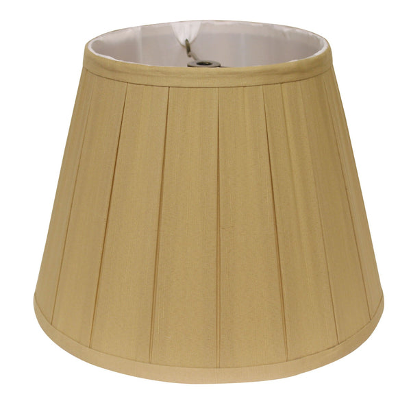 Homeroots 16" Primrose Slanted Crimped Box Shantung Lampshade  Shantung Silk 469850