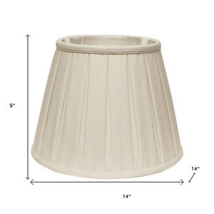 HomeRoots White Linen Pleated Empire Lamp Shade – Elegant Classic Design for Timeless Home Ambiance & Light Diffusion 469859