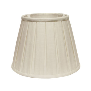 HomeRoots White Linen Pleated Empire Lamp Shade - Elegant Lighting Upgrade for Timeless Home Décor Ambiance 469863