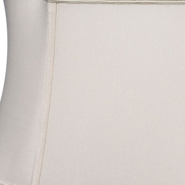 Homeroots 14" Cream Premium Oblong Shantung Lampshade  Shantung Silk 469868
