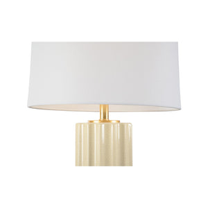 Wildwood Mythos Cream Lamp With Hand-Applied Crackle Glaze & Gold Leaf Accents — Transitional Ambient Light 46995