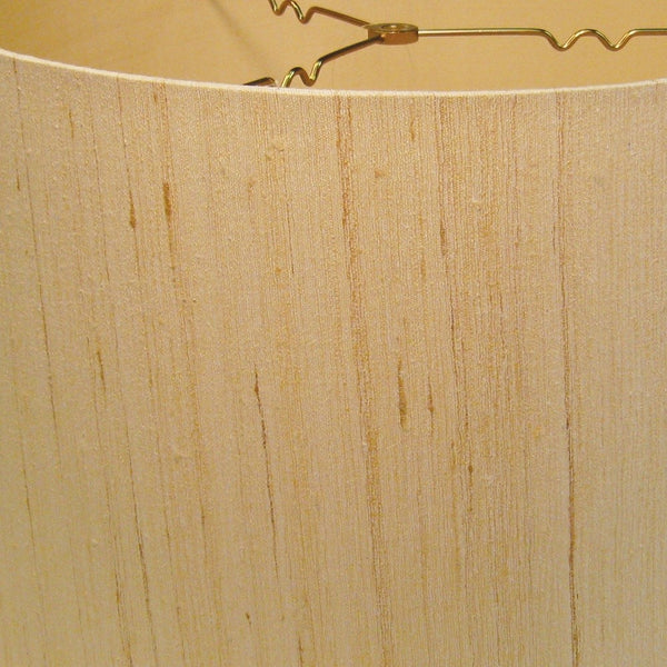 Homeroots 16" Inherent Slanted Drum Raw Silk Lampshade  Silk 469972