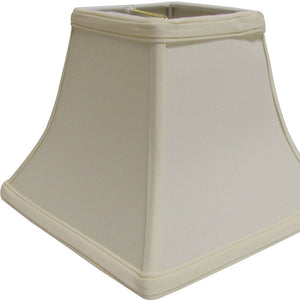 Homeroots 14" Ivory Square Bell No Slub Lampshade  No Slub Innsbruck 469993