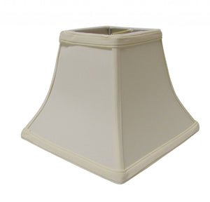 Homeroots 14" Ivory Square Bell No Slub Lampshade  No Slub Innsbruck 469993