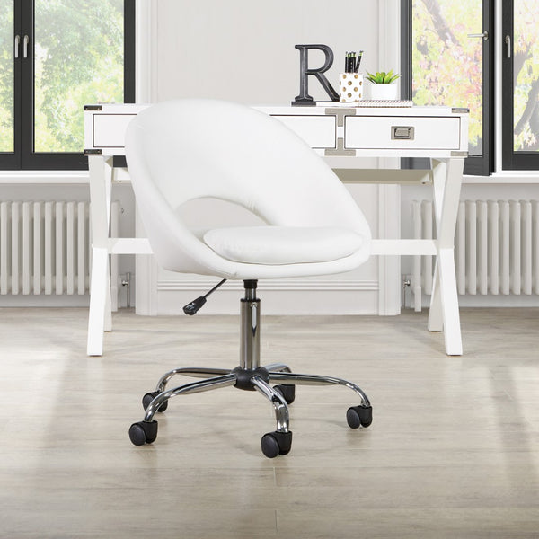 OSP Home Furnishings Milo Office Chair White
