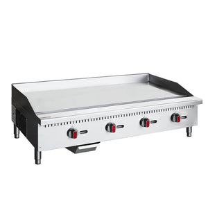 English Elm 36" Commercial Gas Griddle 90000 Btu Three Zone Stainless Steel Csa Certified W3629P479925