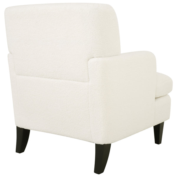 English Elm Christopher Knight Home® - Upholstered Teddy Fleece Armchair with Tufted Back, Contemporary Cozy Accent Seat for Living Room Beige N763P193158A