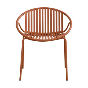 English Elm Christopher Knight Home® - 7 Expandable Outdoor Dining Set with Acacia Table & Stackable Chairs, Durable Metal Frame, Patio Orange,Teak N768P192555O_6_65428.00