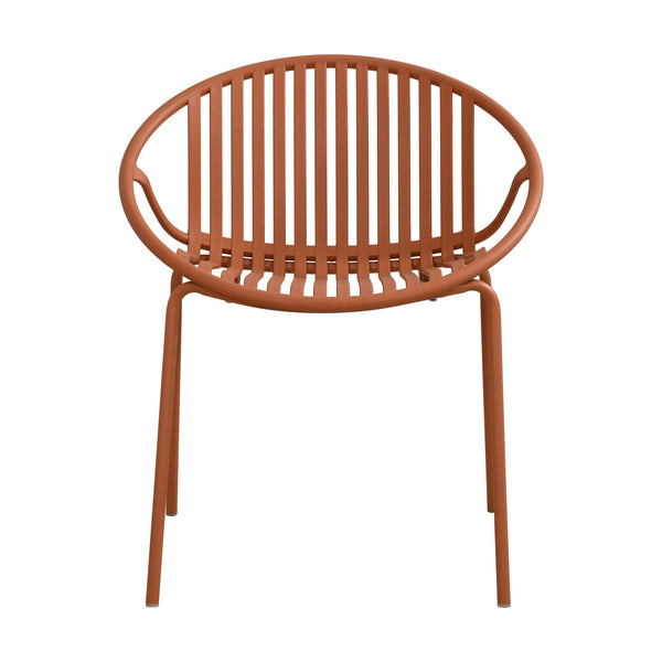English Elm Christopher Knight Home® - 7 Expandable Outdoor Dining Set with Acacia Table & Stackable Chairs, Durable Metal Frame, Patio Orange,Teak N768P192555O_6_65428.00