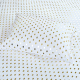 Intelligent Design Metallic Dot Modern/Contemporary Printed Sheet Set ID20-1469 White/Gold